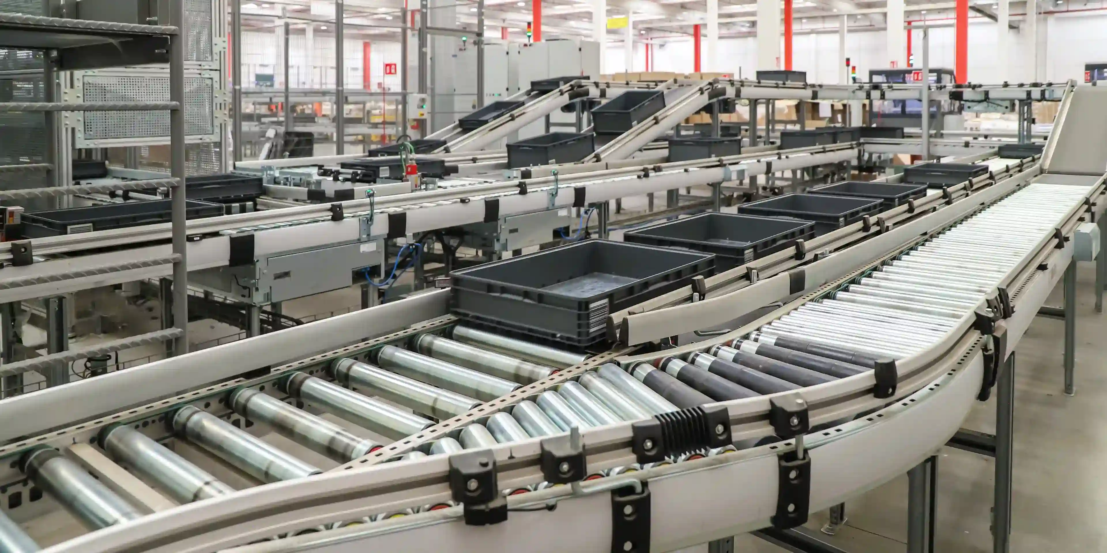 convoyeur à rouleaux caisses