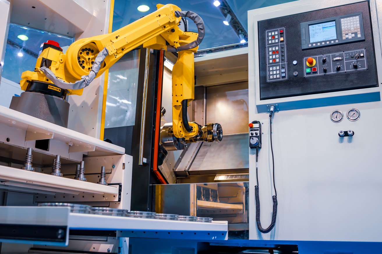 robot de chargement machine d'usinage